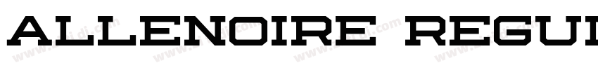 Allenoire regular字体转换 Allenoire regular字体转换